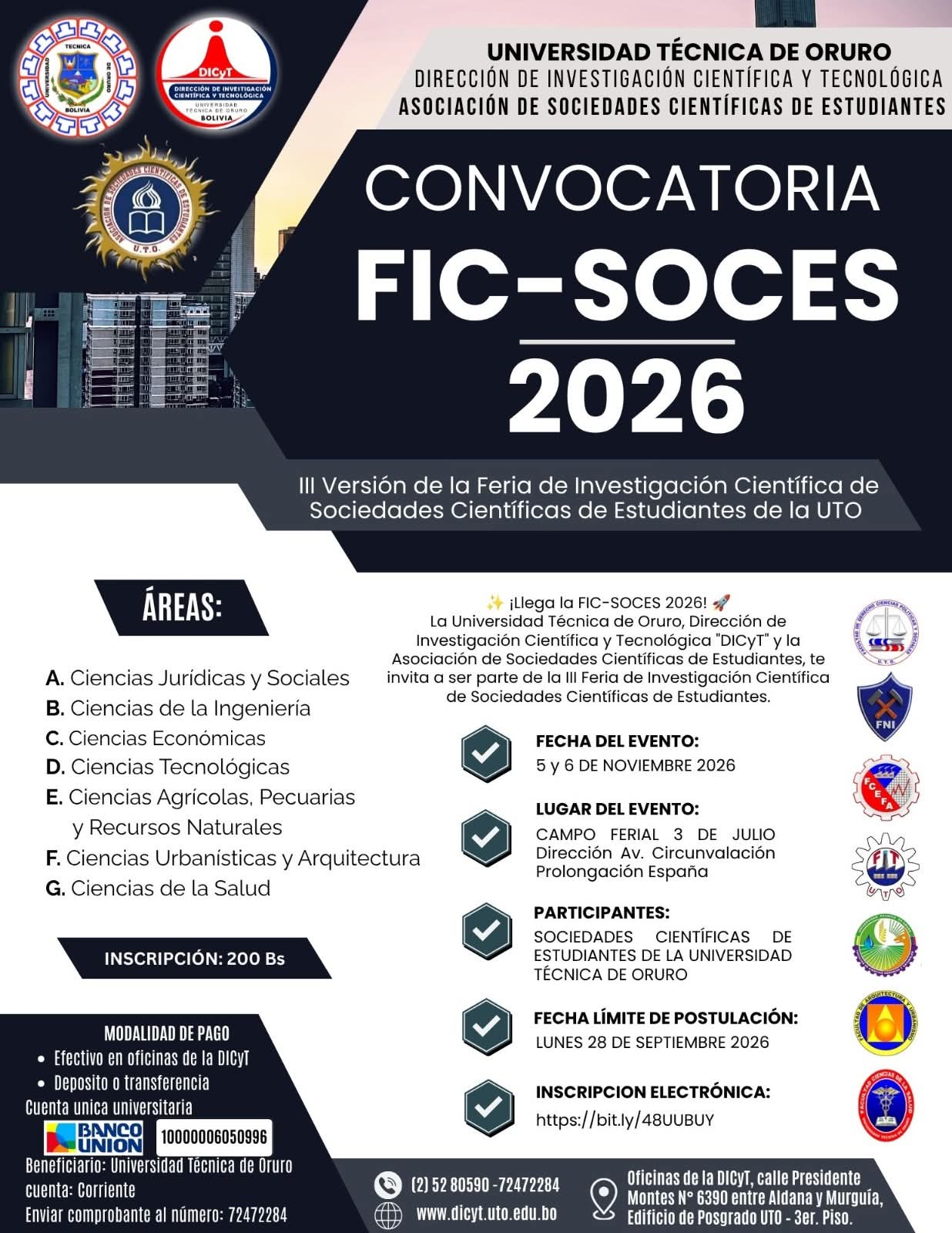 FIC-SOCES 2026 · III Versión